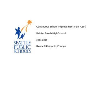 CSIP - Seattle Public Schools