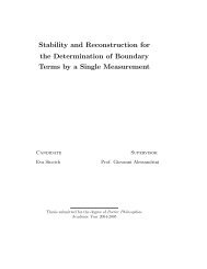 Stability and Reconstruction for the Determination of Boundary ... - TEL