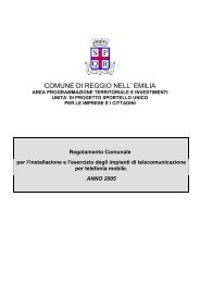 telefonia mobile.pdf - Comune di Reggio Emilia