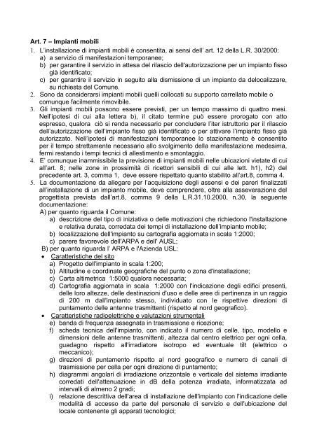 telefonia mobile.pdf - Comune di Reggio Emilia