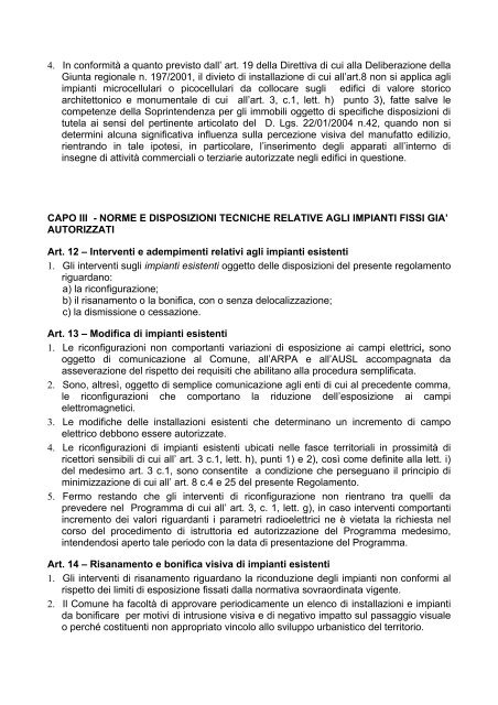 telefonia mobile.pdf - Comune di Reggio Emilia