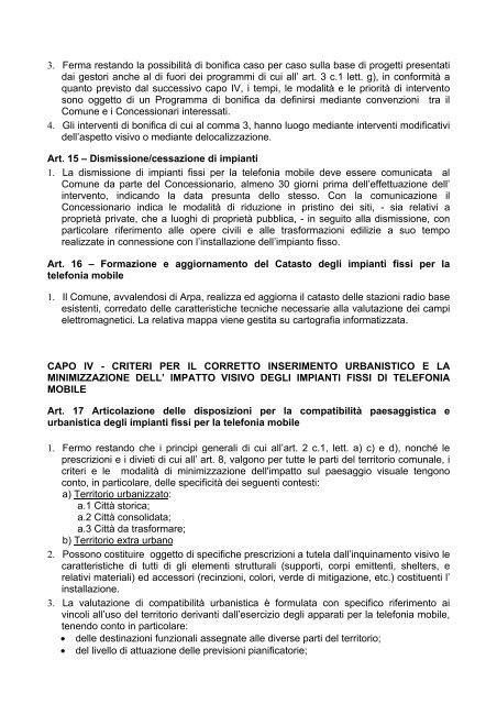 telefonia mobile.pdf - Comune di Reggio Emilia