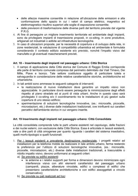 telefonia mobile.pdf - Comune di Reggio Emilia