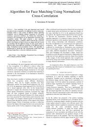 Algorithm for Face Matching Using Normalized Cross-Correlation