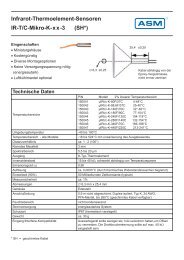 Infrarot-Thermoelement-Sensoren IR-T/C-Mikro-K- xx ... - ASM GmbH