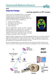Positron emission tomography (PET) - Hammersmith Medicines ...