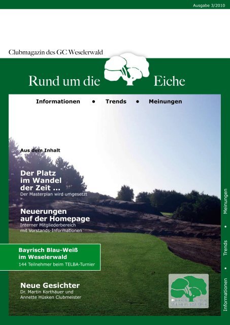 GCWW: Interner Mitgliederbereich - Golfclub Weselerwald eV