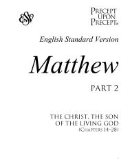 Matthew Part 2 PUP (ESV) - Precept Ministries International | Bible