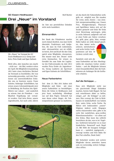 Ausgabe 02/2011 - Golf am Niederrhein