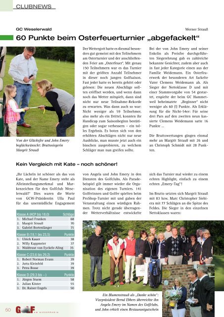 Ausgabe 02/2011 - Golf am Niederrhein