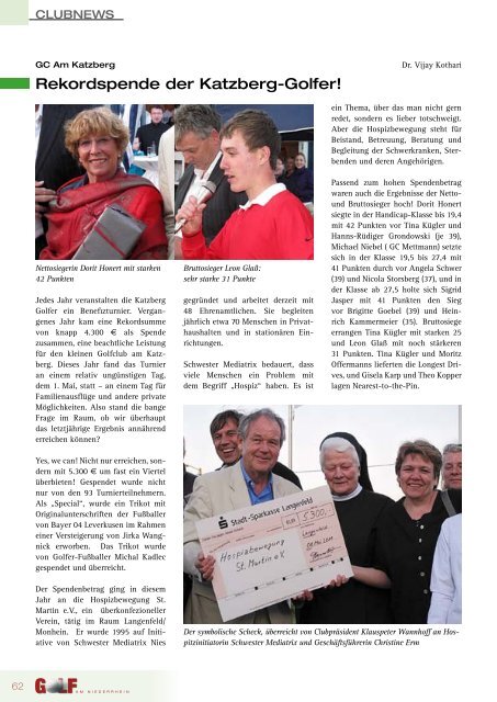 Ausgabe 02/2011 - Golf am Niederrhein