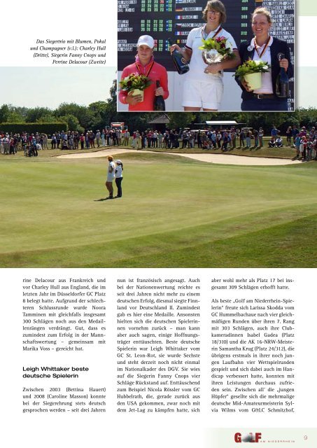 Ausgabe 02/2011 - Golf am Niederrhein