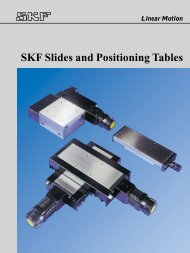 SKF Slides and Positioning Tables