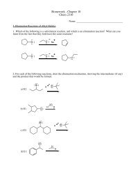 Homework - Chapter 10 Chem 2310