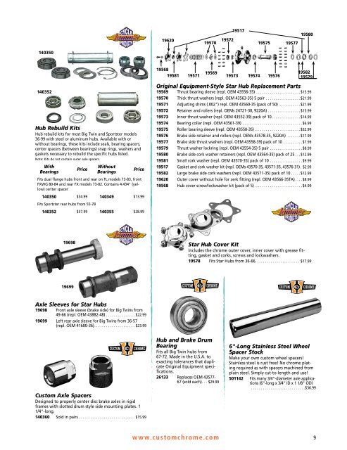 Wheels, Tires, & Brakes - Custom Chrome