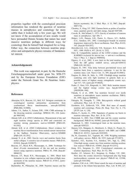 Neutrino masses in astroparticle physics - MPP Theory Group