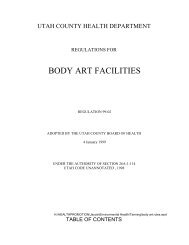 Body Art Facility - Utah County