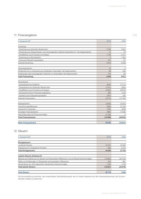 GeschÃ¤ftsbericht 2010 - Panalpina