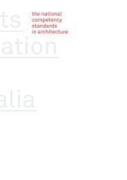 the national competency standards in architecture - Architects ...