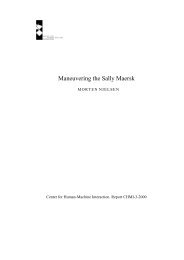 Maneuvering the Sally Maersk