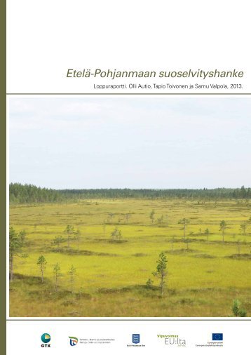 EtelÃ¤-Pohjanmaan suoselvityshanke, loppuraportti