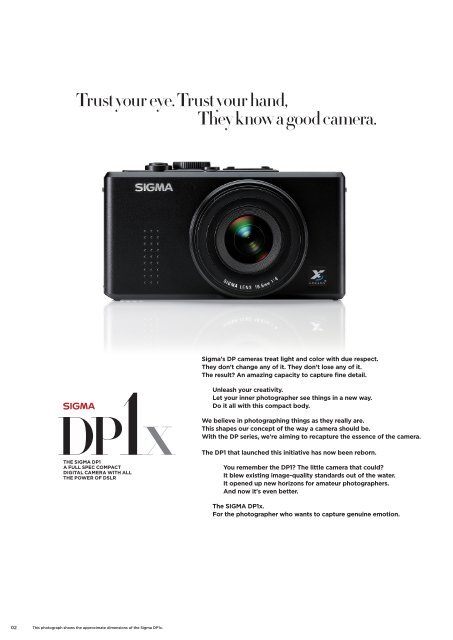 The DP series: the world's only compact cameras with ... - SIGMA DP