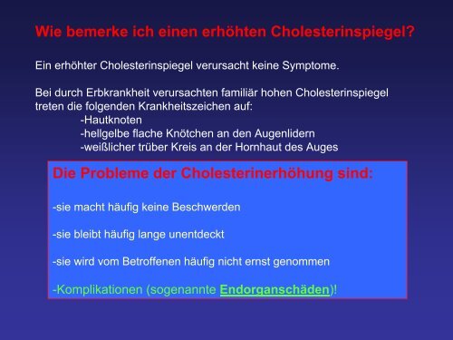 Bluthochdruck, Zucker, Cholesterin - Medizinische Klinik und ...