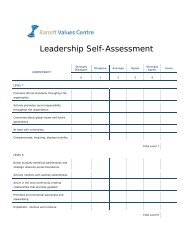 Full Spectrum Leadership Survey - Barrett Values Centre