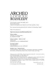 Archeologické rozhledy 2006 - Archeologický ústav AV ČR