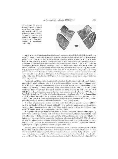 Archeologické rozhledy 2006 - Archeologický ústav AV ČR