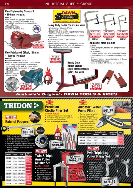 INDUSTRIAL SUPPLY GROUP - McGinns