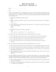 BUS-525 Fall 2010 Final Exam : December 17 - Public.coe.edu