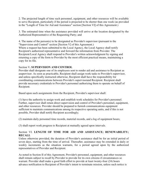 Copy of Mutual Aid Agreement - North Carolina Department of ...