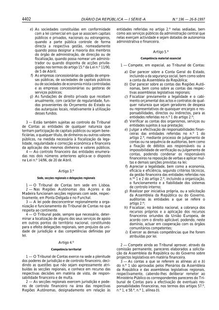 Lei de OrganizaÃ§Ã£o e Processo do Tribunal de Contas - DiÃ¡rio da ...