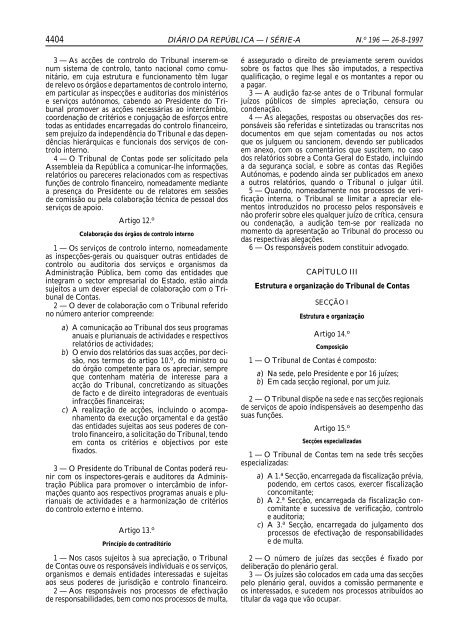 Lei de OrganizaÃ§Ã£o e Processo do Tribunal de Contas - DiÃ¡rio da ...