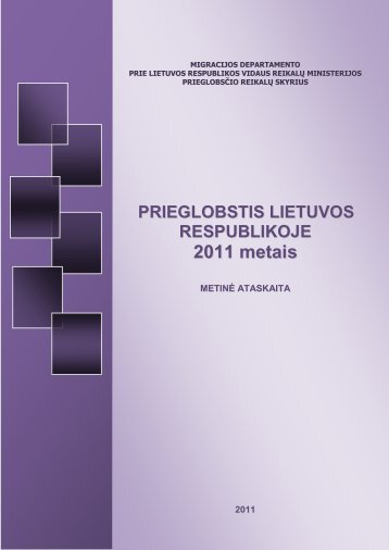 METINĖ ATASKAITA 2011 m. - Prieglobsčio reikalų skyriaus ...