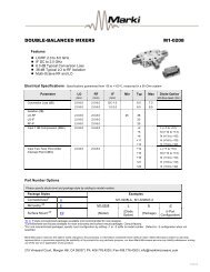 DOUBLE-BALANCED MIXERS M1-0208 - Marki Microwave