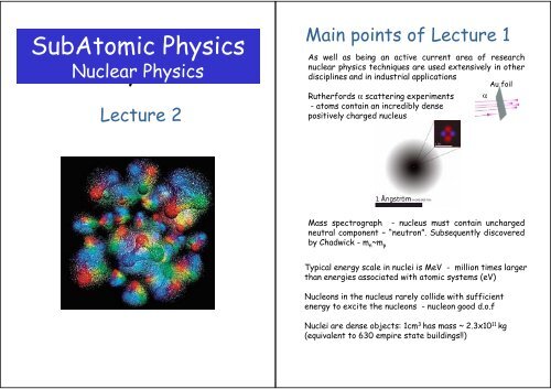 Nuclear and Particle Physics SubAtomic Physics