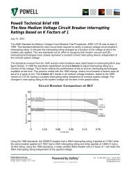 PowlSmart Product Data Sheet - Powell Industries, Inc.