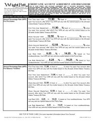 credit line account agreement and disclosure - Wright-Patt Credit ...