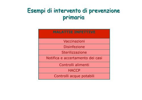 Prevenzione Primaria