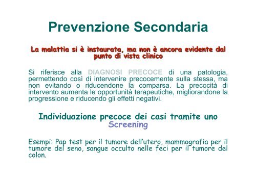 Prevenzione Primaria