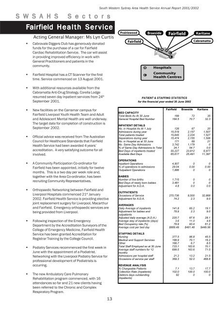 2001-02 Annual Report - Sydney Local Health District - NSW ...