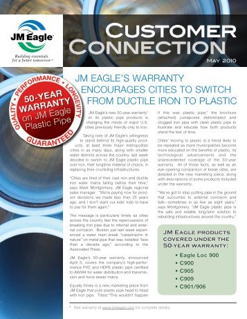 JM EaglE's warranty EncouragEs citiEs to switch FroM ductilE iron to ...