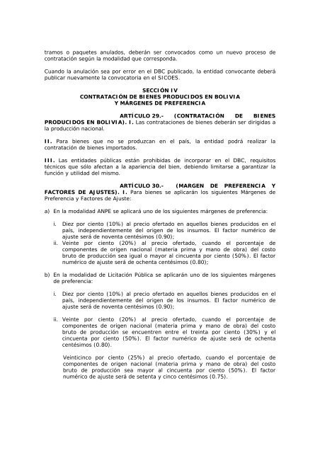 decreto supremo n° 0181 - Ministerio de Salud y Deportes