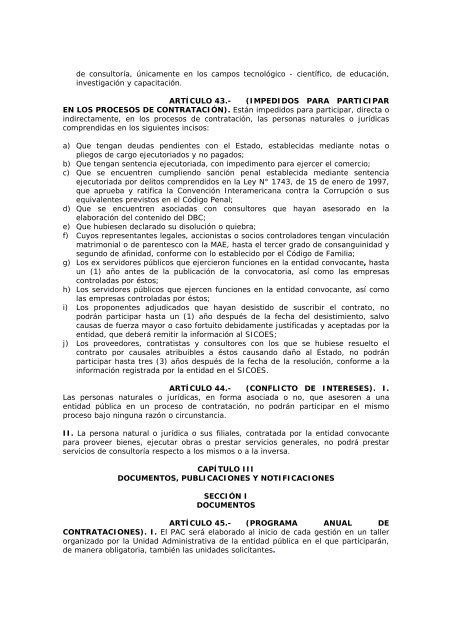 decreto supremo n° 0181 - Ministerio de Salud y Deportes