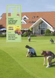 JULI 2010 FORE! - Golfclub Schloss Liebenstein