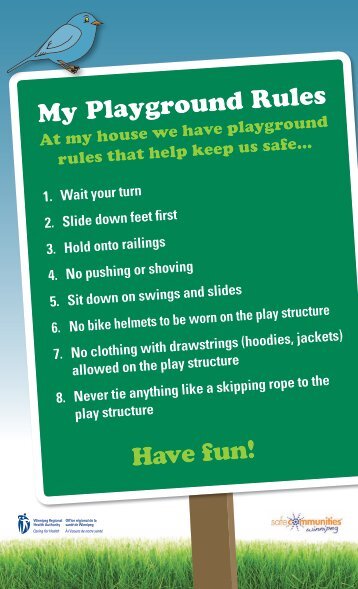 My Playground Rules Have fun! - Staying On Your Feet