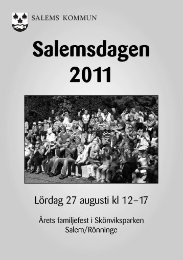 Program fÃ¶r Salemsdagen 2011 - Salems kommun