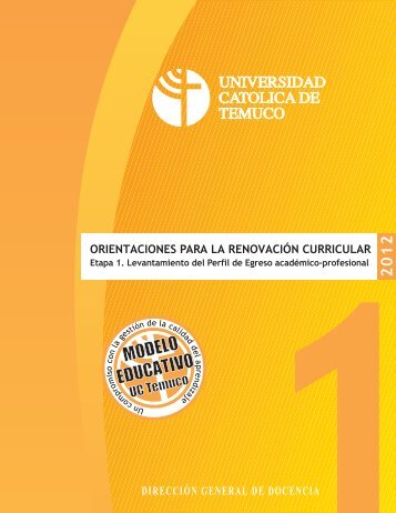 MODELO EDUCATIVO - Universidad CatÃ³lica de Temuco